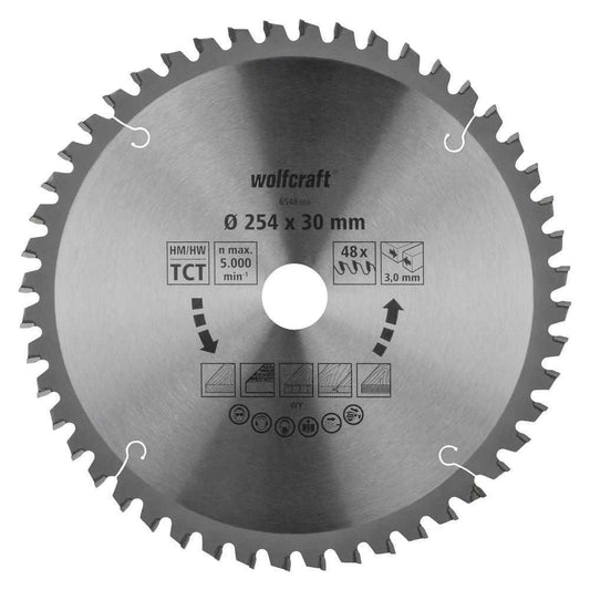 Wolfcraft list kružne pile 6548000, 254 mm, 48 zuba