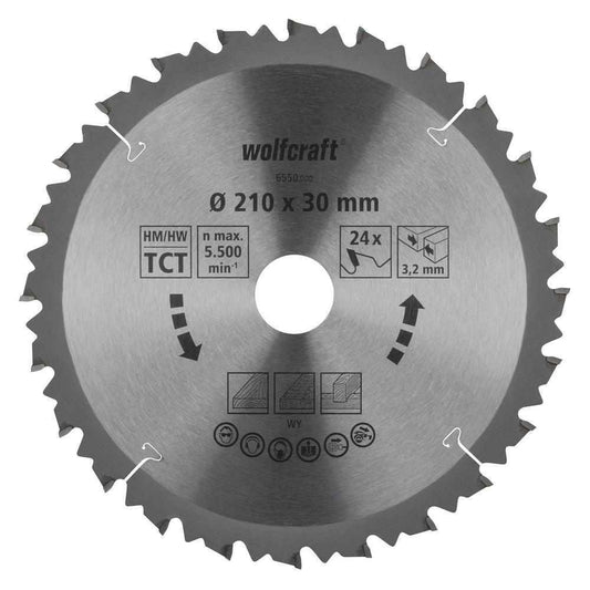 Wolfcraft list kružne pile 210 mm sa 24 HM zuba