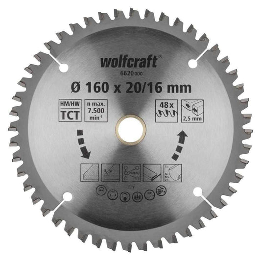 Wolfcraft list kružne pile 160 mm sa 48 zuba