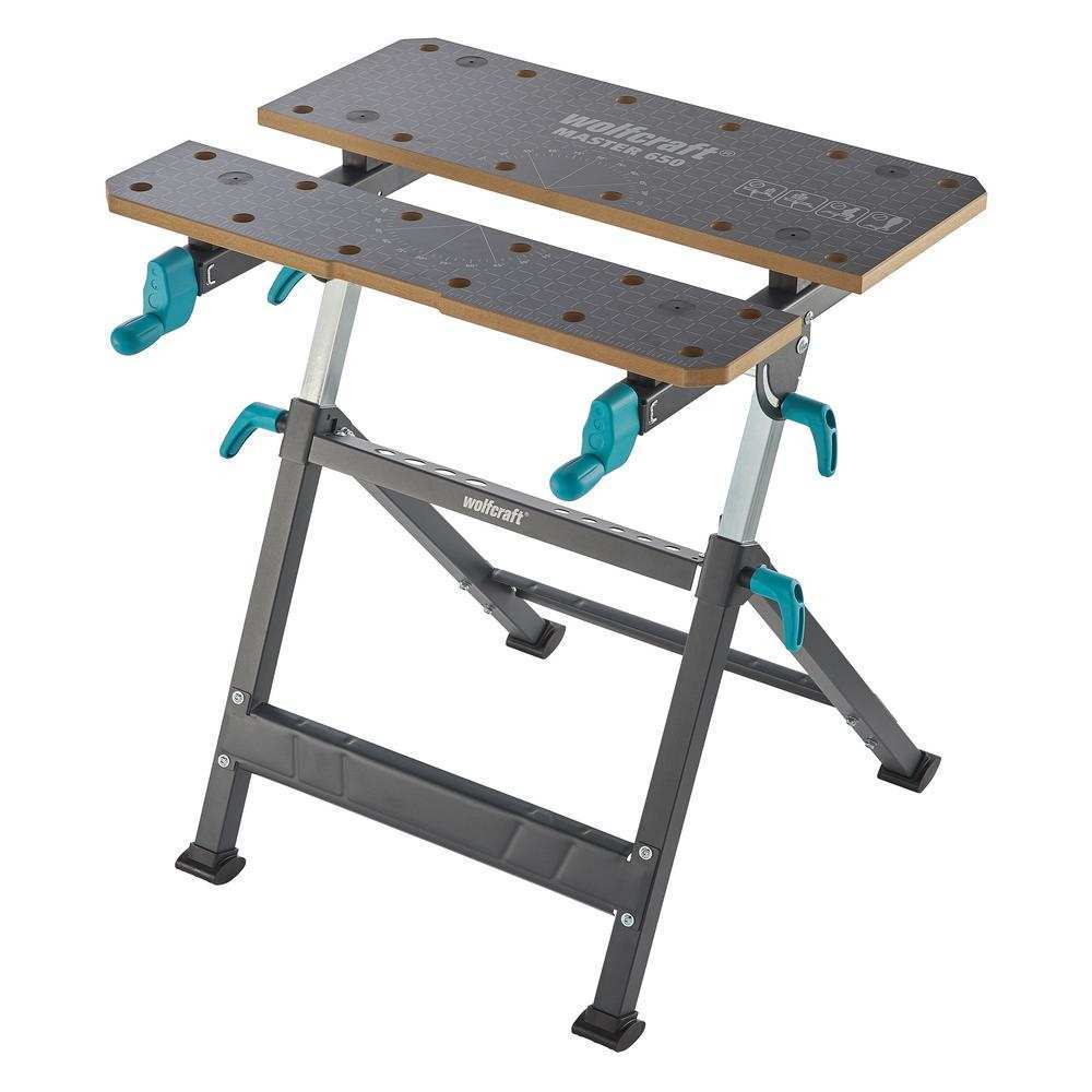 Wolfcraft Stol Radni i Stezni Master 650 Ergo / 650 x 720 x 950 mm – 6870000 by Wolfcraft 6870000 Ostali Alati i Pribor