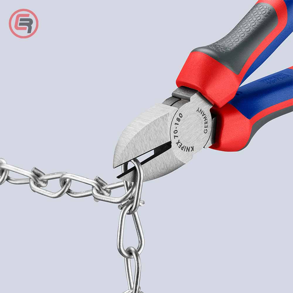 Knipex Kliješta Bočna Sječa – Sječice 180 mm – 70 02 180 by Knipex 70 02 180 Kliješta - detalj 8