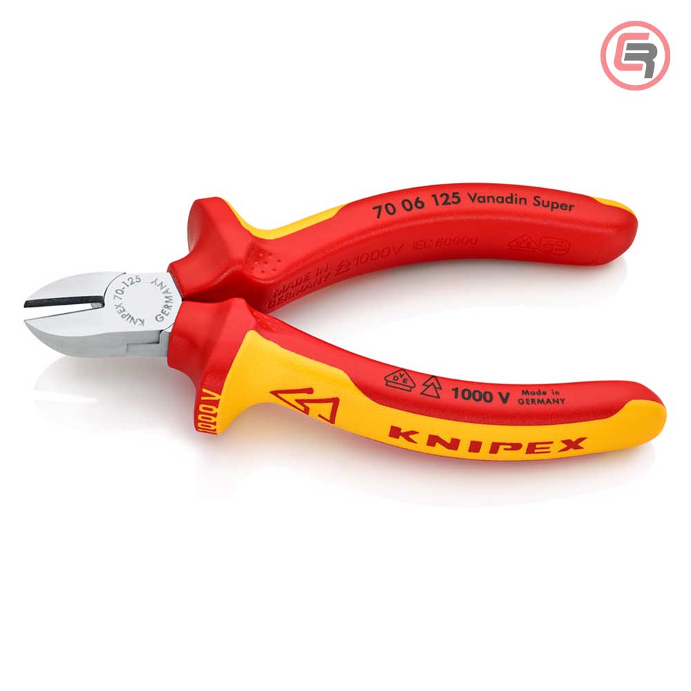 Knipex Kliješta Bočna Sječa – Sječice 125 mm / 1000V – 70 06 125 by Knipex 70 06 125 Izolovani Alat VDE 1000V - detalj 2