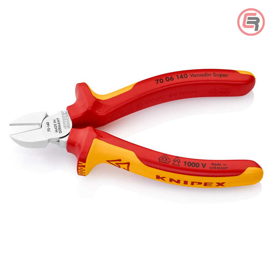 Knipex Kliješta Bočna Sječa – Sječice 140 mm / 1000V – 70 06 140 by Knipex 70 06 140 Izolovani Alat VDE 1000V - detalj 2
