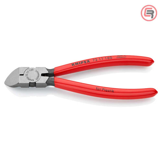 Knipex Kliješta Bočna Sječa – Sječice Kutna 45* Za Plastiku 160 mm – 72 11 160 by Knipex 72 11 160 Kliješta