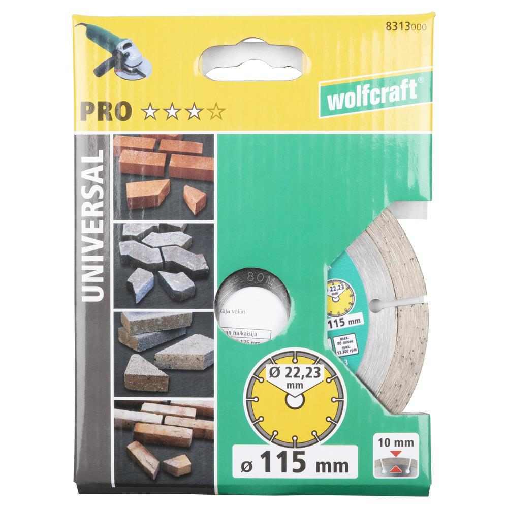 Wolfcraft Dijamantna Rezna Ploča “Pro Universal” 115×22,23 mm – 8313000 by Wolfcraft 8313000 Brusne / Rezne Ploče - detalj 4