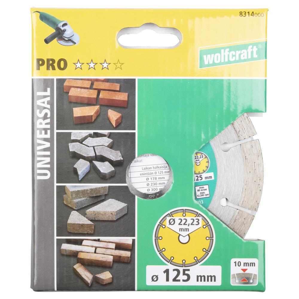 Wolfcraft Dijamantna Rezna Ploča “Pro Universal” 125×22,23 mm – 8314000 by Wolfcraft 8314000 Brusne / Rezne Ploče - detalj 4