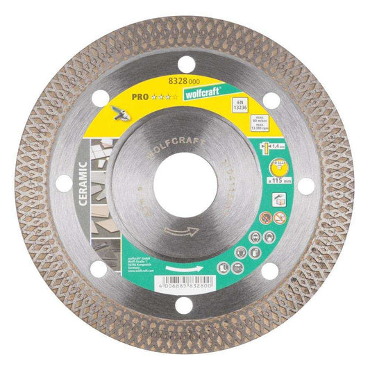 Wolfcraft Pro Ceramic Turbo dijamantna rezna ploča 115 mm