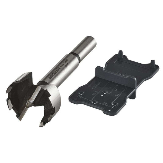 Wolfcraft 8728000 Forstner svrdlo 35 mm i plastični šablon za šarke