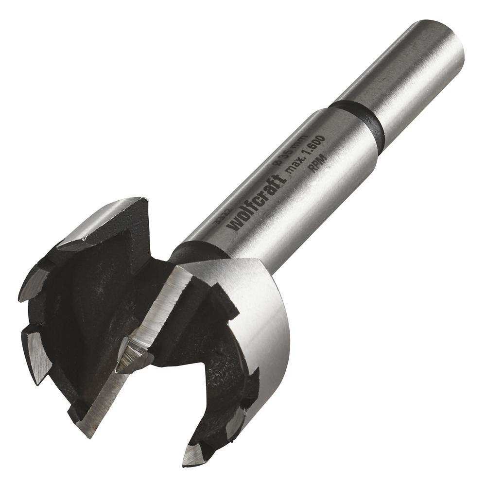 Wolfcraft Set Forstner Svrdlo fi 35mm x 90 mm + Šablon Za Šarke / 2 dijelni – 8728000 by Wolfcraft 8728000 Krune, Glodala