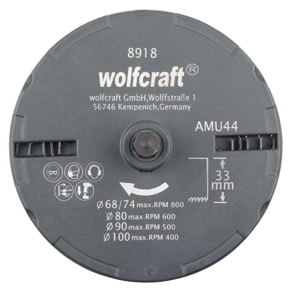 Wolfcraft Set Pila Za Rupe fi 68, 74, 80, 90, 100 mm / 33 mm / 5 dijelni – 8918000 by Wolfcraft 8918000 Garniture / Setovi