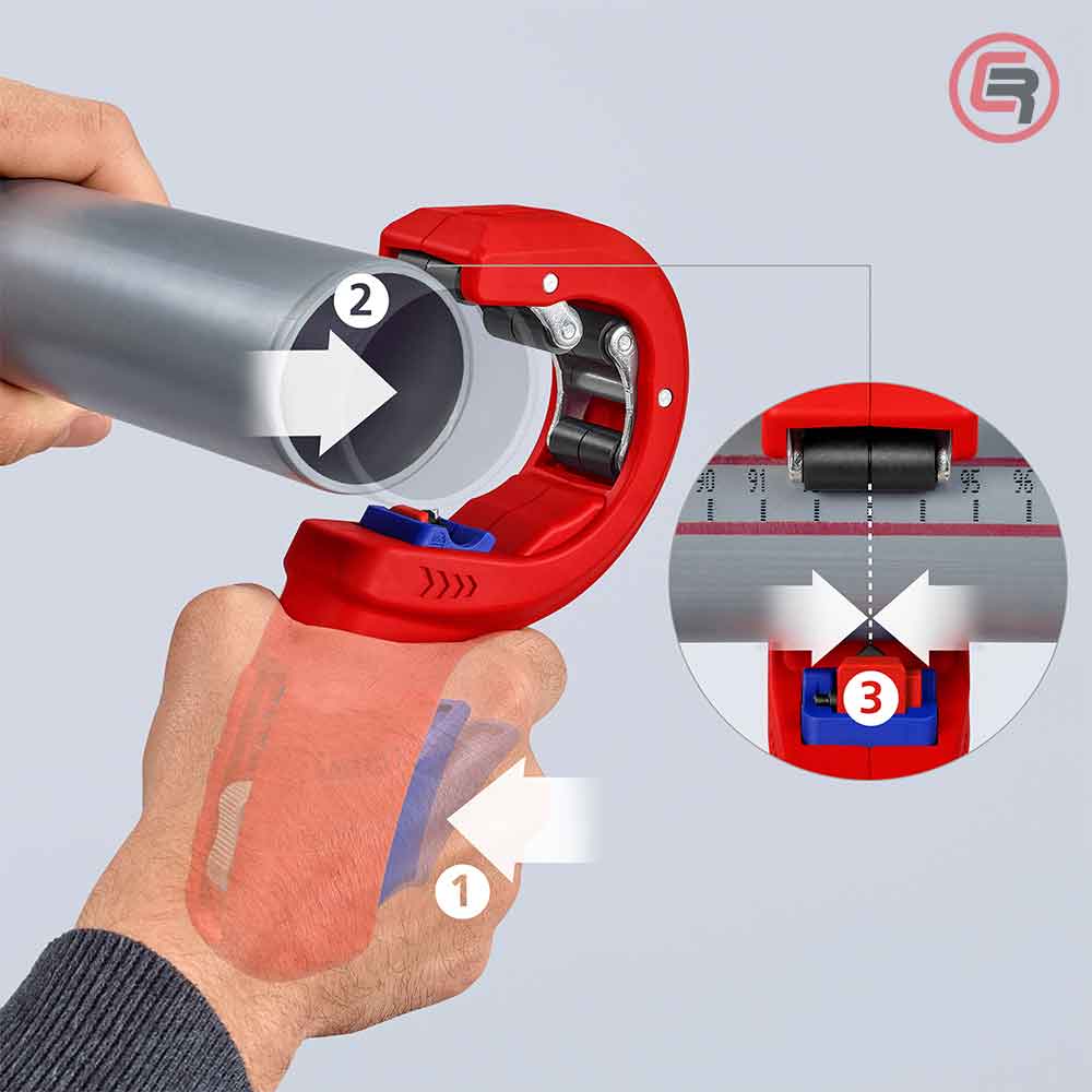 Knipex Rezač Za PVC Cijevi DPT50 – fi 32 / 40 / 50 mm – 90 23 02 BK by Knipex 90 23 02 BK Ručni Rezni Alat i Pribor