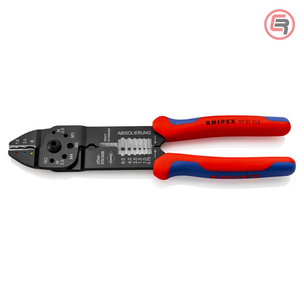Knipex Kliješta Za Kabl Stopice Izolirane 0,5 – 6 mm2 – 97 21 215 by Knipex 97 21 215 Kliješta Za Presanje / Krimpanje