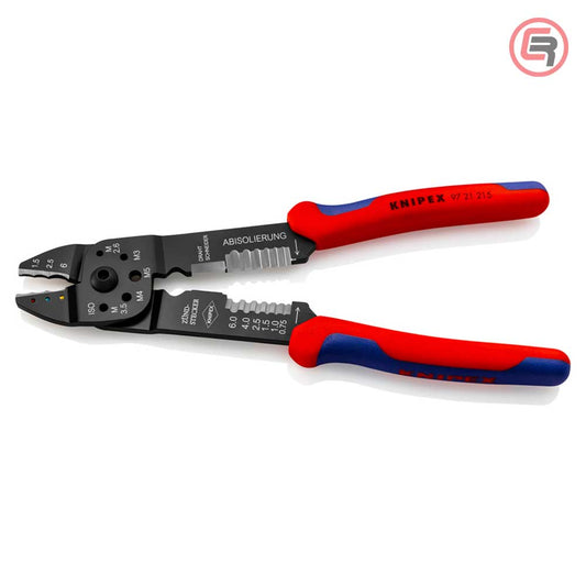 Knipex Kliješta Za Kabl Stopice Izolirane 0,5 – 6 mm2 – 97 21 215 by Knipex 97 21 215 Kliješta Za Presanje / Krimpanje