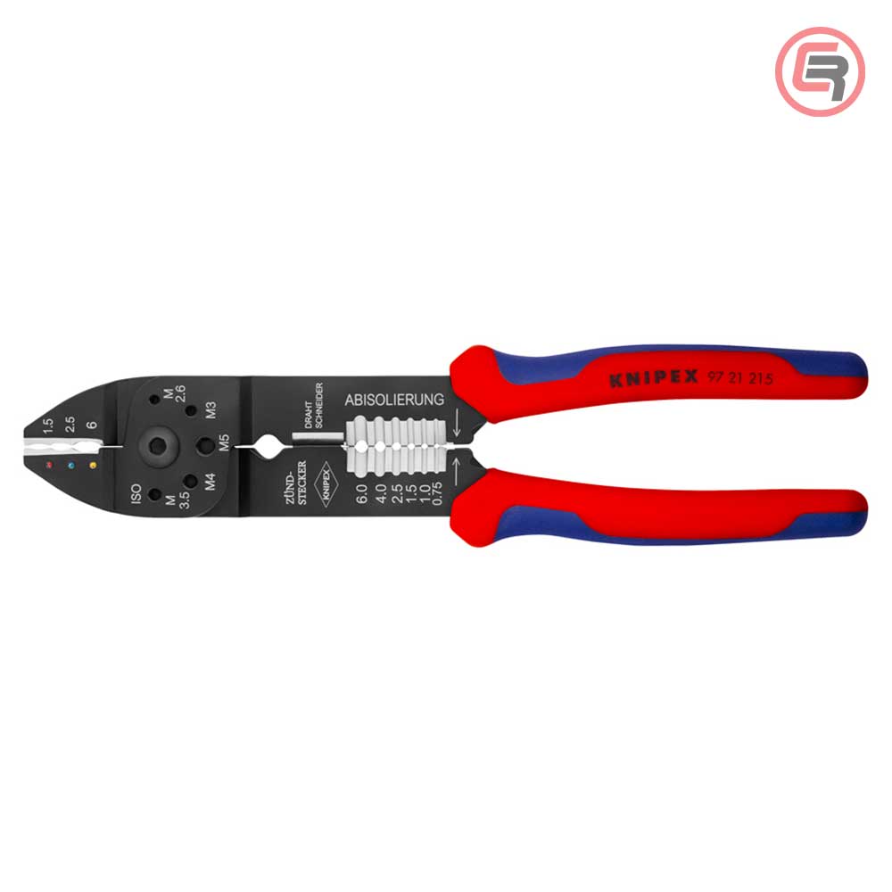 Knipex Kliješta Za Kabl Stopice Izolirane 0,5 – 6 mm2 – 97 21 215 by Knipex 97 21 215 Kliješta Za Presanje / Krimpanje