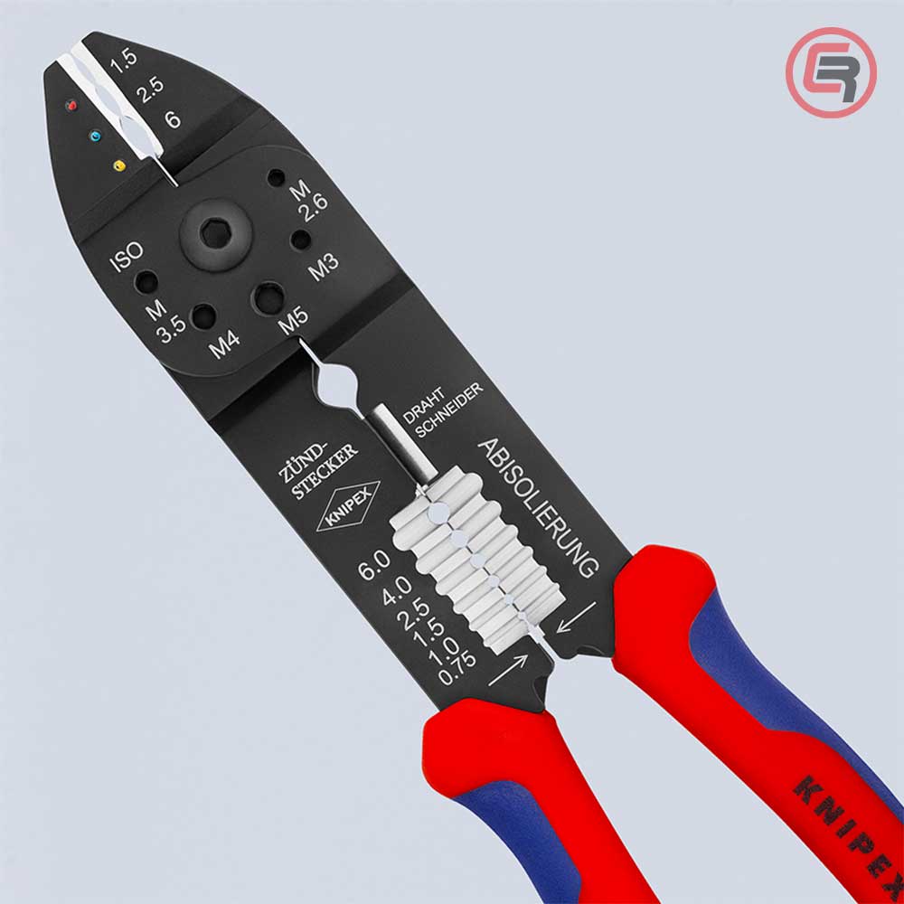 Knipex Kliješta Za Kabl Stopice Izolirane 0,5 – 6 mm2 – 97 21 215 by Knipex 97 21 215 Kliješta Za Presanje / Krimpanje