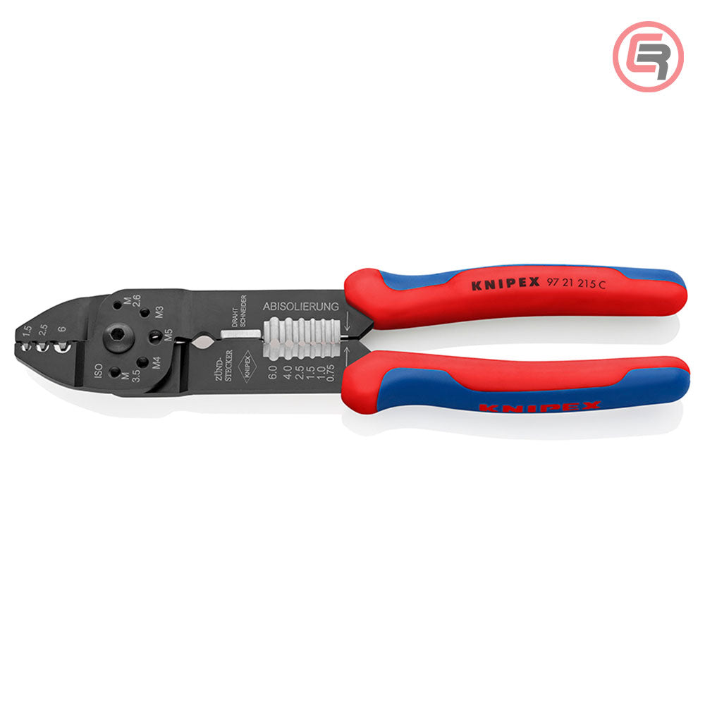 Knipex Kliješta Za Kabl Stopice Neizolirane 0,5 – 6,0 mm2 – 97 21 215 C by Knipex 97 21 215 C Kliješta Za Presanje /