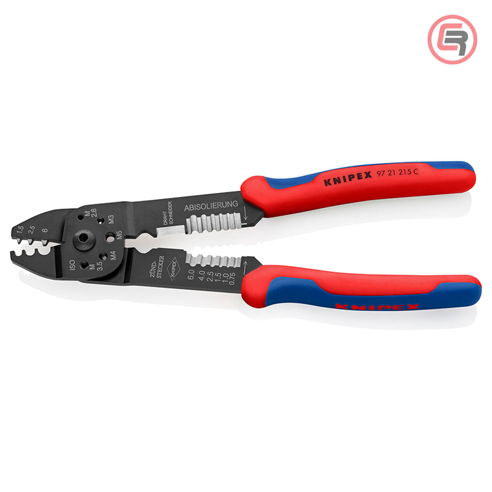 Knipex Kliješta Za Kabl Stopice Neizolirane 0,5 – 6,0 mm2 – 97 21 215 C by Knipex 97 21 215 C Kliješta Za Presanje /