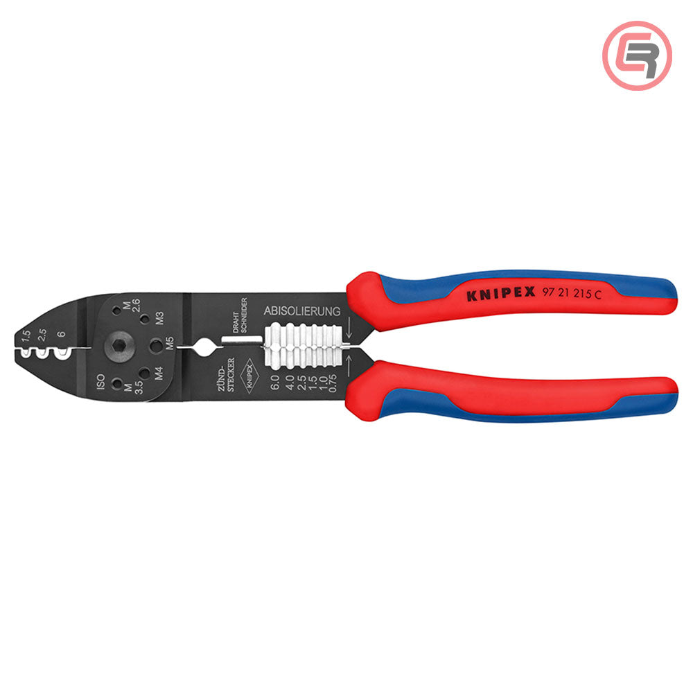 Knipex Kliješta Za Kabl Stopice Neizolirane 0,5 – 6,0 mm2 – 97 21 215 C by Knipex 97 21 215 C Kliješta Za Presanje /