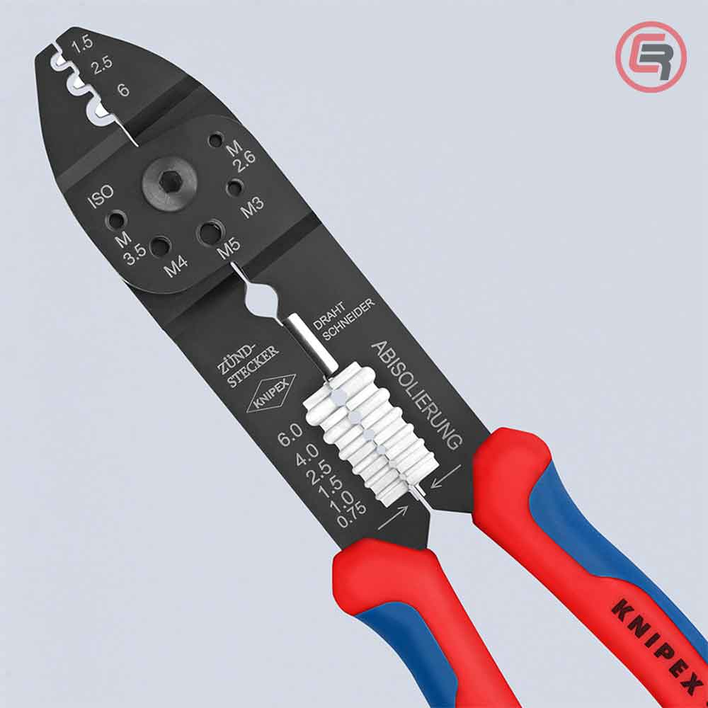 Knipex Kliješta Za Kabl Stopice Neizolirane 0,5 – 6,0 mm2 – 97 21 215 C by Knipex 97 21 215 C Kliješta Za Presanje /
