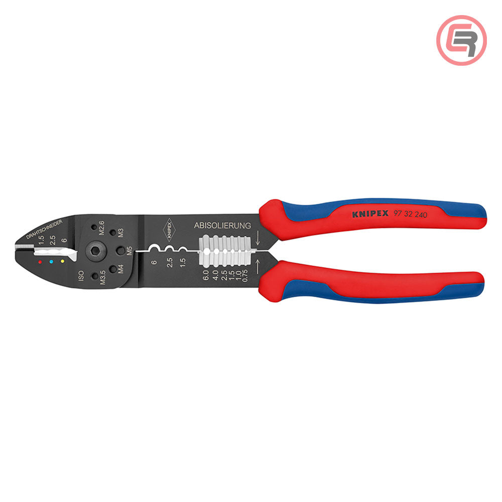 Knipex Kliješta Za Kabl Stopice Izolirane + Neizolirane 0,5 – 6,0 mm2 – 97 32 240 by Knipex 97 32 240 Kliješta Za Presanje