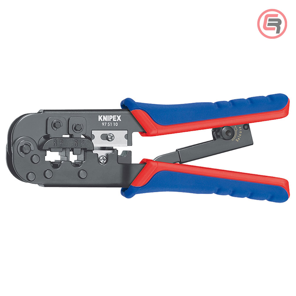 Knipex Kliješta Za 6 i 8 Polne Konektore 190mm – 97 51 10 by Knipex 97 51 10 Kliješta Za Presanje / Krimpanje
