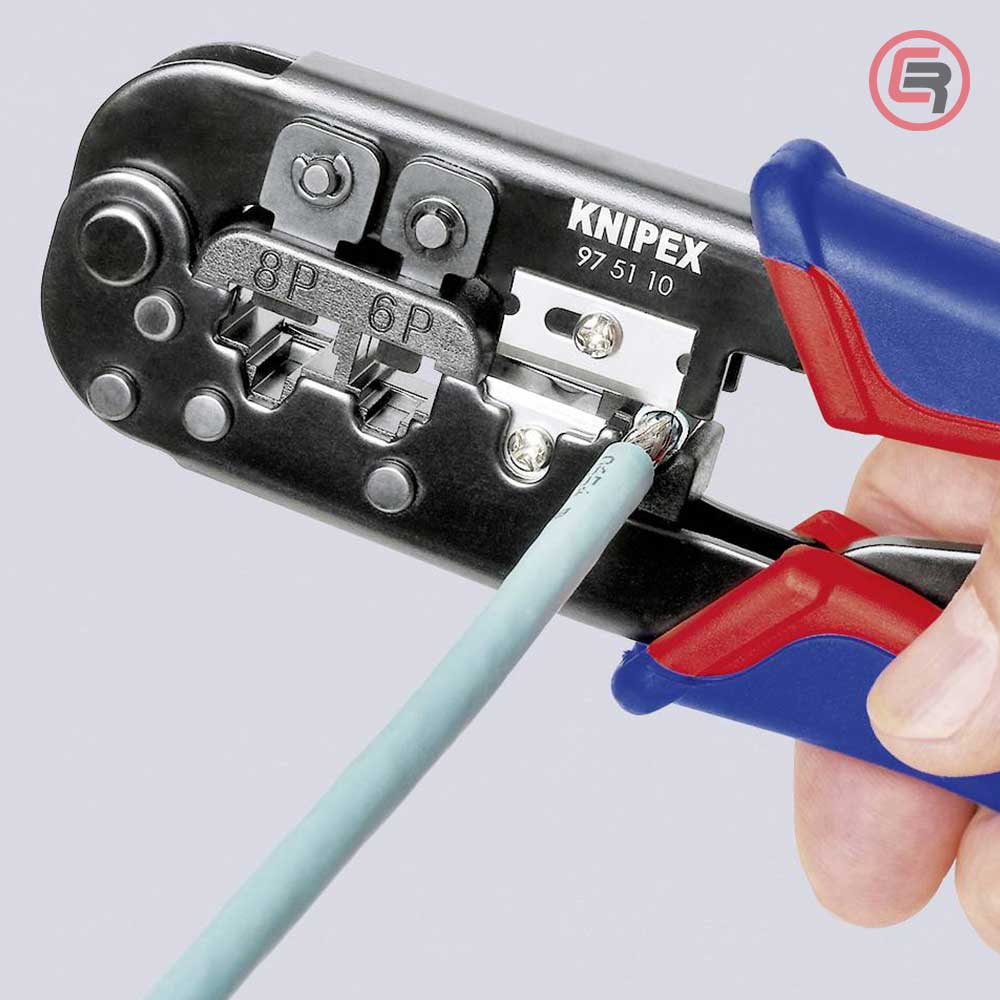 Knipex Kliješta Za 6 i 8 Polne Konektore 190mm – 97 51 10 by Knipex 97 51 10 Kliješta Za Presanje / Krimpanje - detalj 4