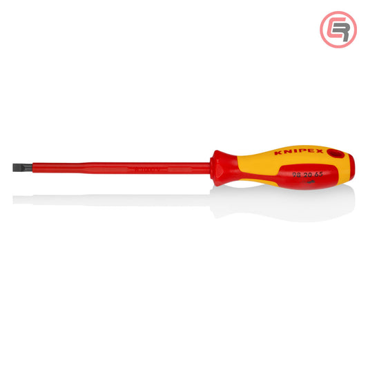 Knipex Odvijač Plosnati VDE 6,5 x 150 / 262 mm 1000V – 98 20 65 by Knipex 98 20 65 Izolovani Alat VDE 1000V