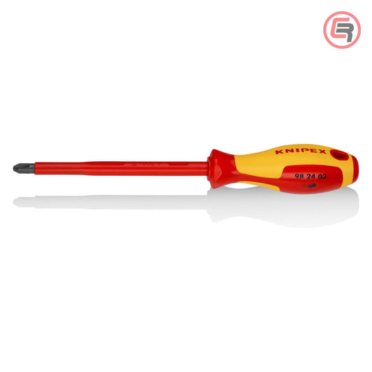 Knipex Odvijač Križni VDE PH3 x 150 / 270 mm 1000V – 98 24 03 by Knipex 98 24 03 Izolovani Alat VDE 1000V