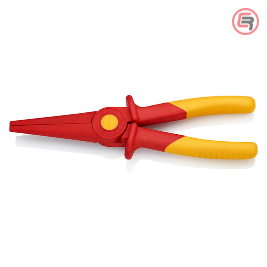 Knipex Kliješta Poluokrugla Špicasta Ravna 220 mm / 1000V Plastična – 98 62 02 by Knipex 98 62 02 Izolovani Alat VDE 1000V