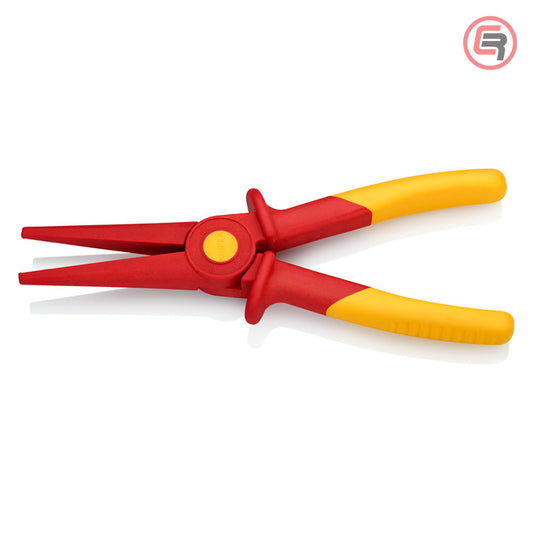 Knipex Kliješta Poluokrugla Špicasta Ravna 220 mm / 1000V Plastična – 98 62 02 by Knipex 98 62 02 Izolovani Alat VDE 1000V