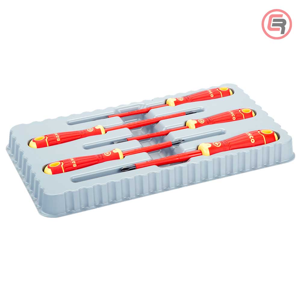 Bahco Garnitura Odvijača VDE 3 plosnata + 2 križna / 5 dijelna – B220.005 by Bahco B220.005 Garniture / Setovi Alata
