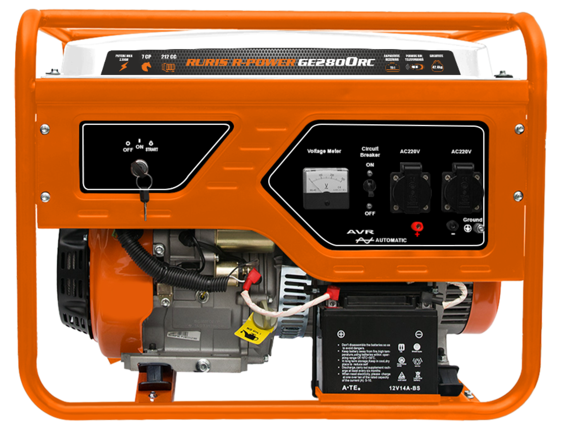 RURIS benzinski agregat za struju GE2800RC 2.8kW by RURIS GE2800RC Agregati, Mašine i uređaji, Svi proizvodi