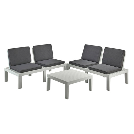 PROGARDEN Vrtni set Molok bijeli sa jastucima Baštenski namještaj, Svi proizvodi, Vrtna oprema