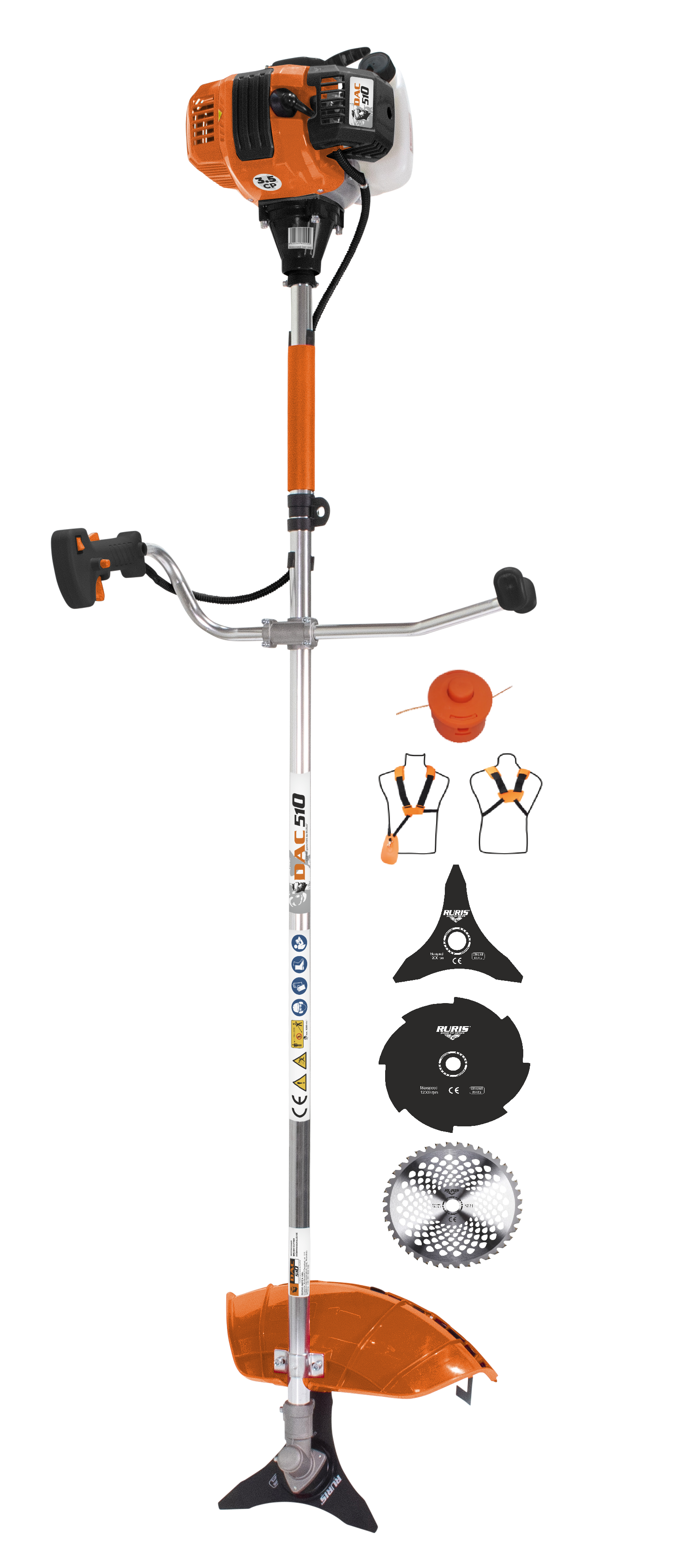 Motorni trimer RURIS DAC 510 3.5KS by RURIS DAC 510 Mašine i uređaji, Motorni trimeri, Svi proizvodi, Vrt i poljoprivreda