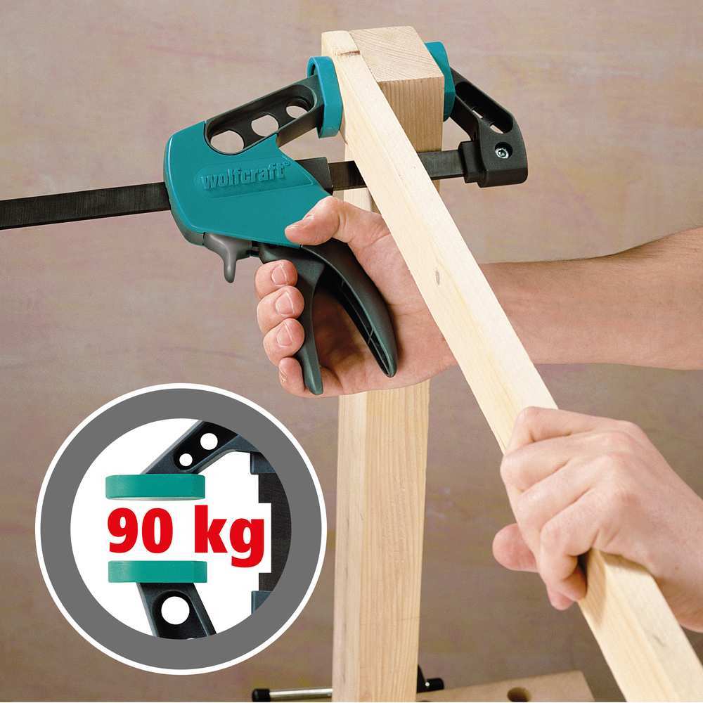 Wolfcraft Stega Jednoručna EHZ EASY 75 / 150 mm – 3020000 by Wolfcraft 3020000 Stege - detalj 2