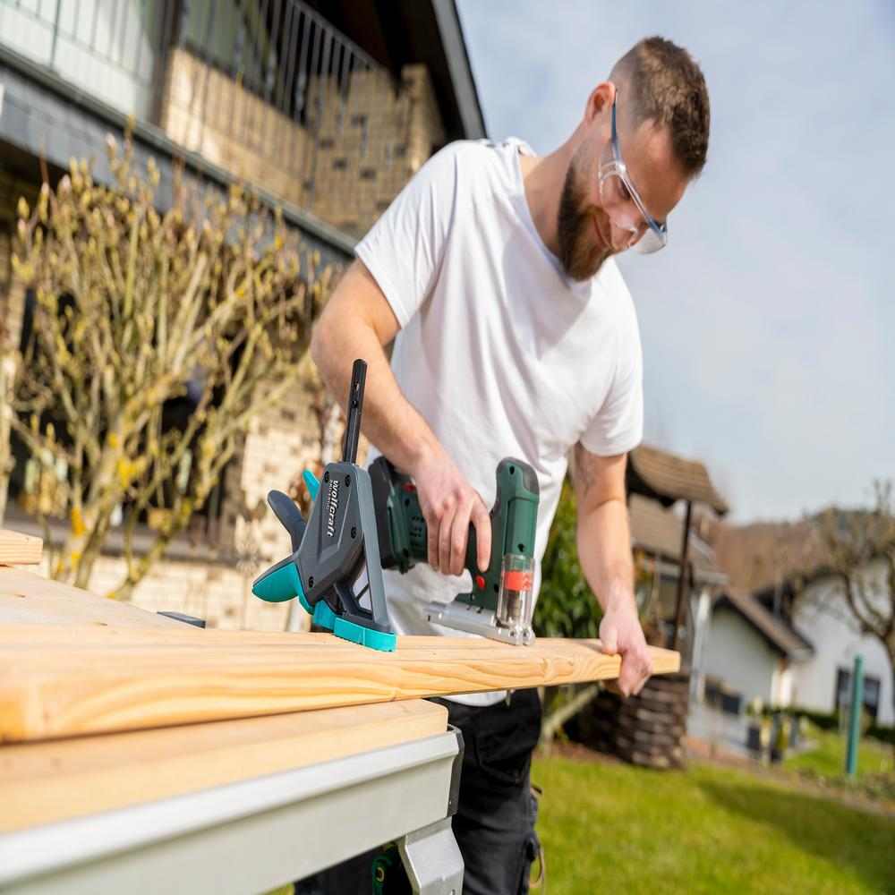Wolfcraft Stega Jednoručna Brza PRO ERGO 700 mm – 3093000 by Wolfcraft 3093000 Stege - detalj 8