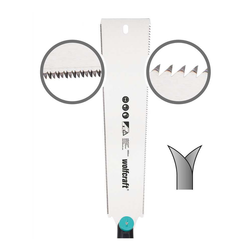 Wolfcraft Pila Japanska Dvostrana Za Drvo i Plastiku 240mm – 6951000 by Wolfcraft 6951000 Ručni Rezni Alat i Pribor
