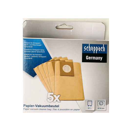 Scheppach papirna filter vrećica za SPRAYVAC 20 (5 kom) Pribor za usisivače