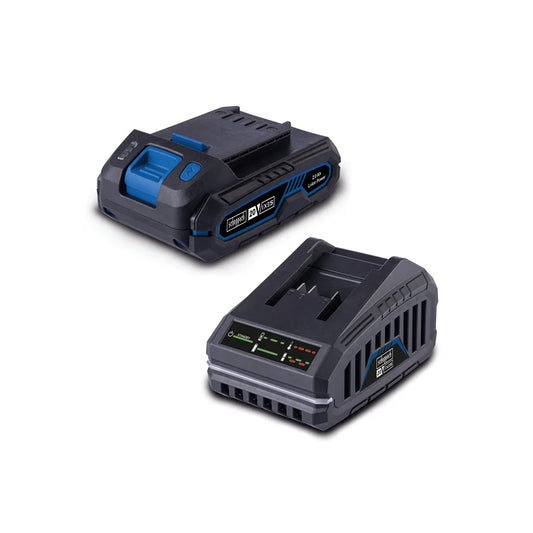 Scheppach set punjač 2.4 A i baterija 2.0 Ah Starter Kit 1 IXES SBSK2.0 Baterije i punjači za alate