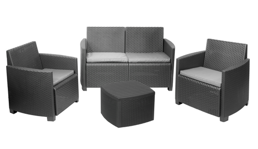 Baštenski set Vesuvio antracit Baštenski namještaj