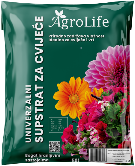 Univerzalni supstrat za cvijeće 50L Svi proizvodi, Vrt i poljoprivreda