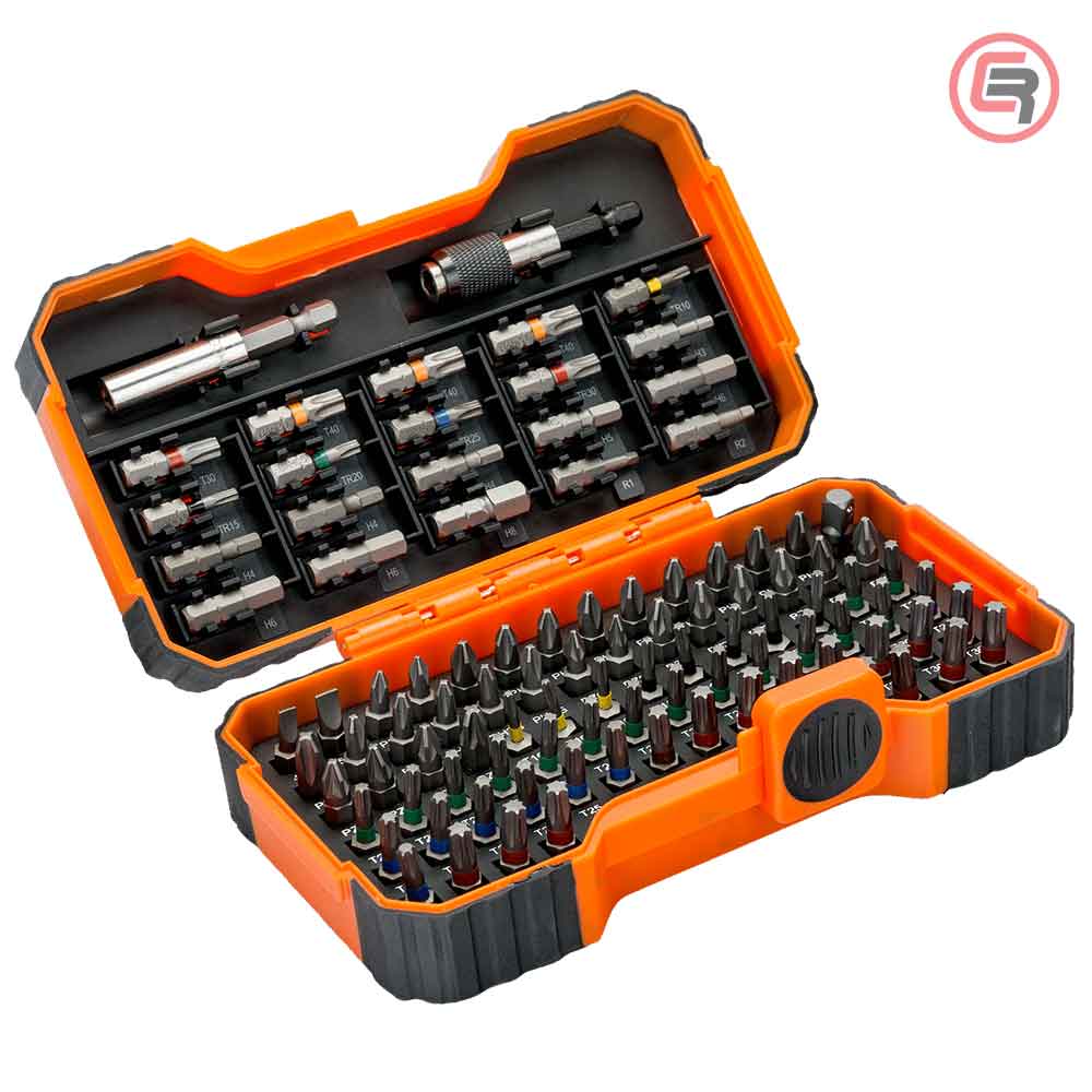Bahco Set Bitova Ravni, Philips, Pozidriv, Hexagon, Torx 100 dijelni – 59/S100BC by Bahco 59/S100BC Bitovi, Adapteri