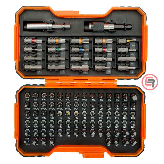 Bahco Set Bitova Ravni, Philips, Pozidriv, Hexagon, Torx 100 dijelni – 59/S100BC by Bahco 59/S100BC Bitovi, Adapteri