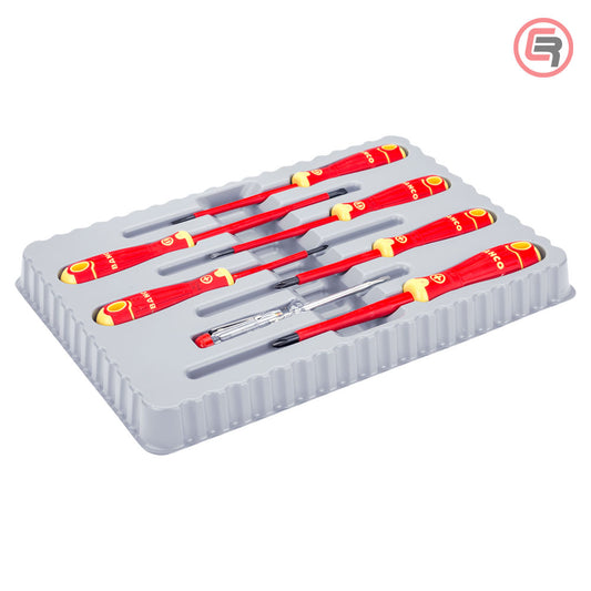 Bahco Garnitura Odvijača VDE 4 plosnata + 3 križna PH / 7 dijelna – B220.027 by Bahco B220.027 Garniture / Setovi Alata