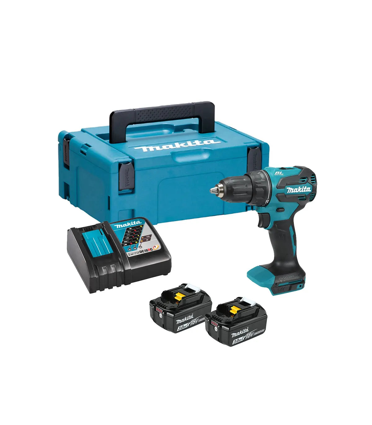 Makita – Akumulatorska udarna bušilica-odvijač DHP490RFJ, 18 V LXT set by Makita Aku bušilice, odvijači i čekići