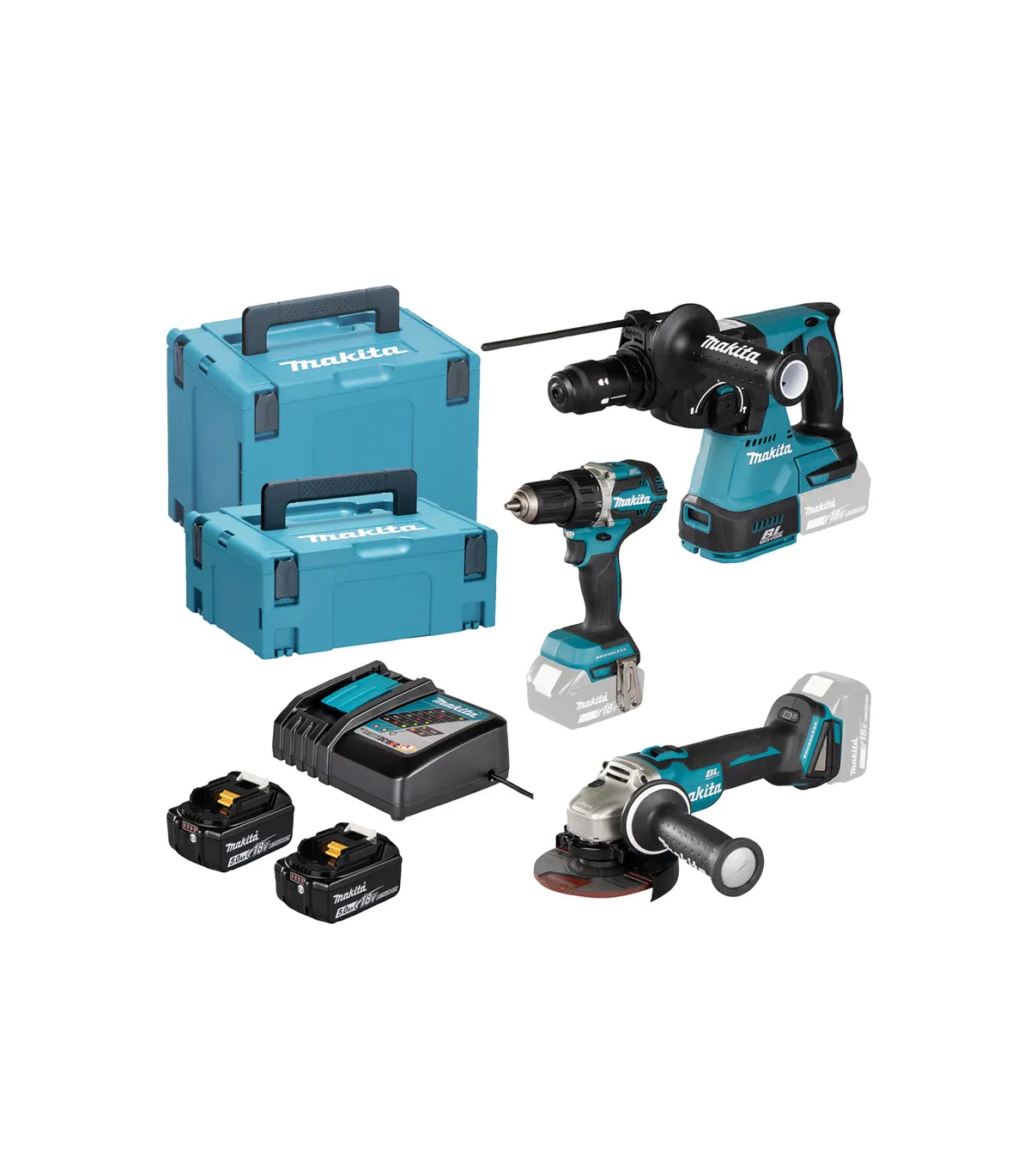 Makita – LXT Set akumulatorskih alata DLX3195JX1 by Makita Aku brusilice i polirke, Aku bušilice, odvijači i čekići, Aku
