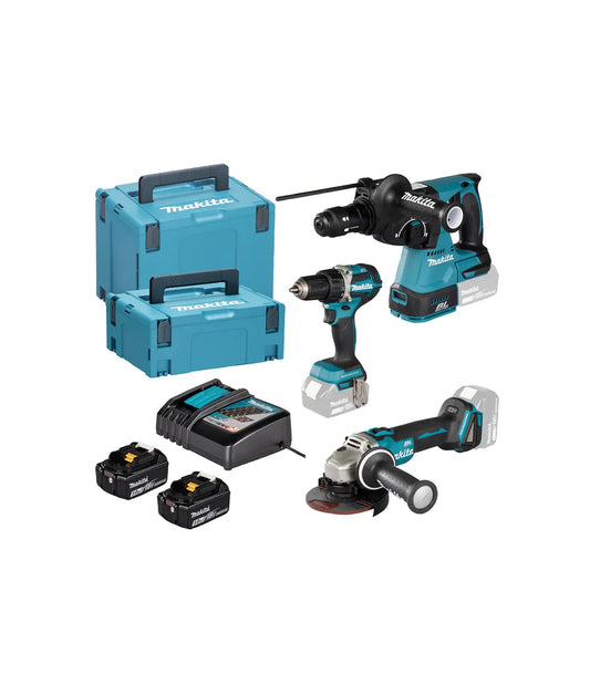 Makita – LXT Set akumulatorskih alata DLX3195JX1 by Makita Aku brusilice i polirke, Aku bušilice, odvijači i čekići, Aku