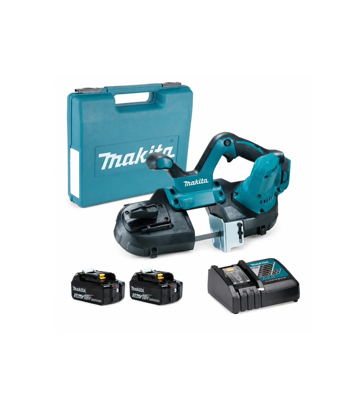 Makita – Akumulatorska tračna pila 18 V DPB181RFE, 2 × 3,0 Ah by Makita Akumulatorske tračne pile