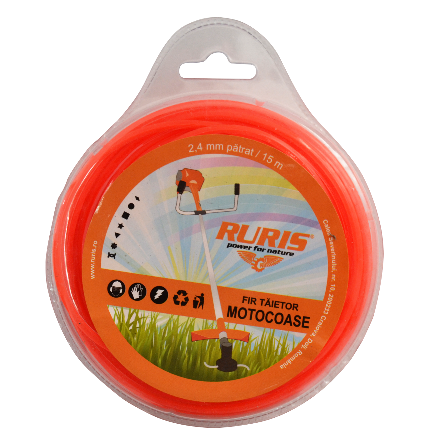 RURIS silk za trimer 2.4mmx15m kocka Uncategorized