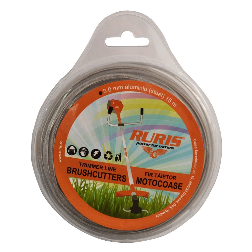 RURIS silk za trimer sa aluminijumskom žicom 3.0mmx15m Mašine i uređaji, Oprema i potrošni materijal, Svi proizvodi